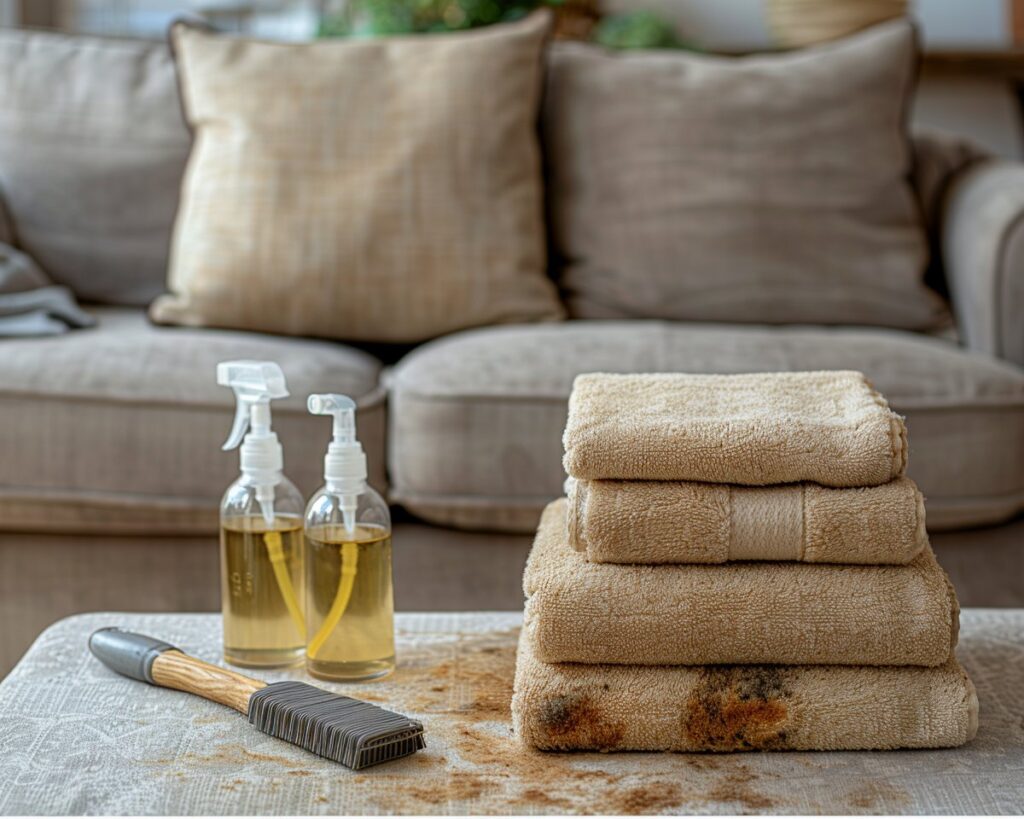 Comment nettoyer un canapé en tissu ?